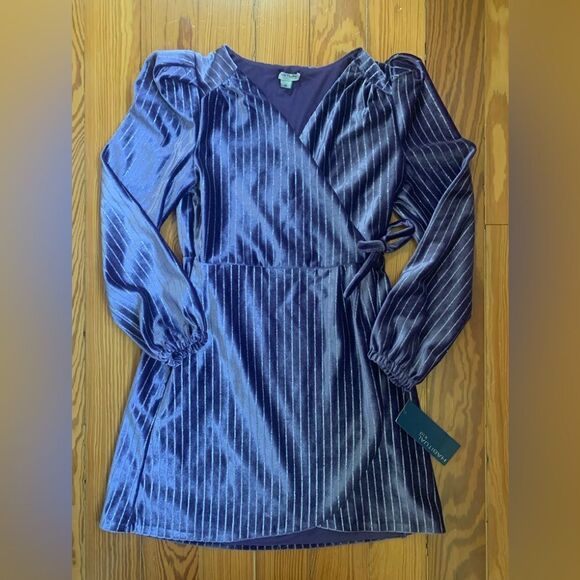 Girls Habitual Faux Wrap Dress - Picture 1 of 7